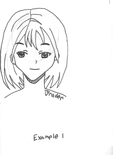 My First Anime Drawing By Draderart On Deviantart