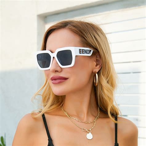 oversized square sunglasses women luxury brand fashion sun glasses with letters vintage big