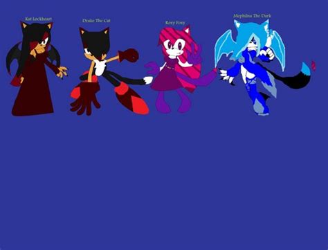 Kat Drake Roxy And Yes Mephilina Sonic Fan Characters Recolors Are