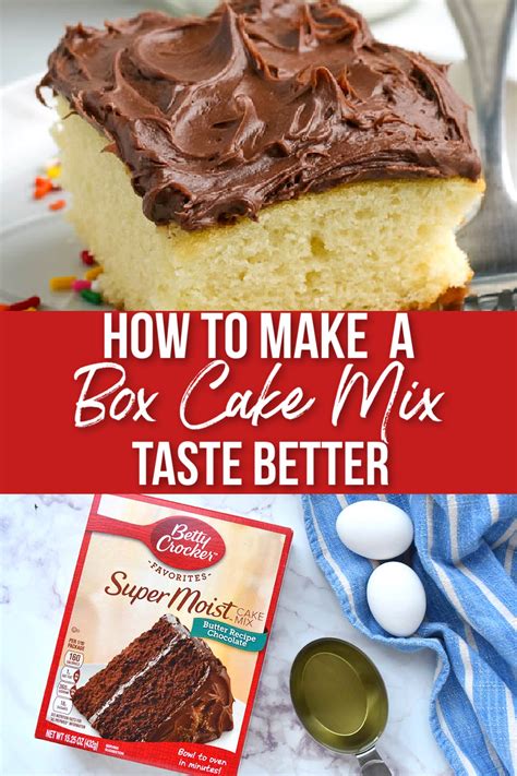 how to make a box cake mix taste better cake mixes better cake mix