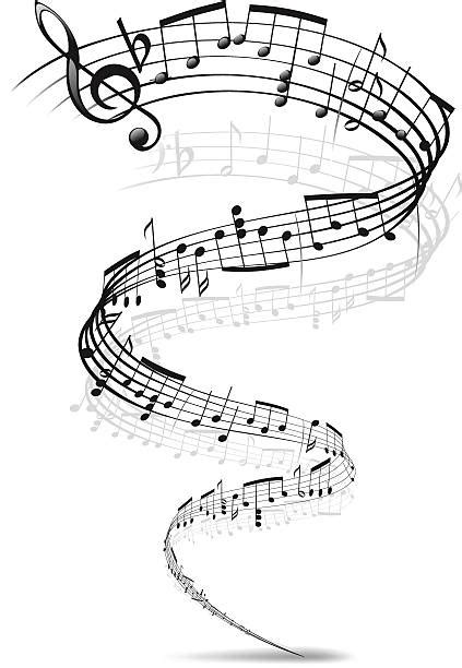 3500 Music Notes Swirl Illustrations Illustrations Royalty Free