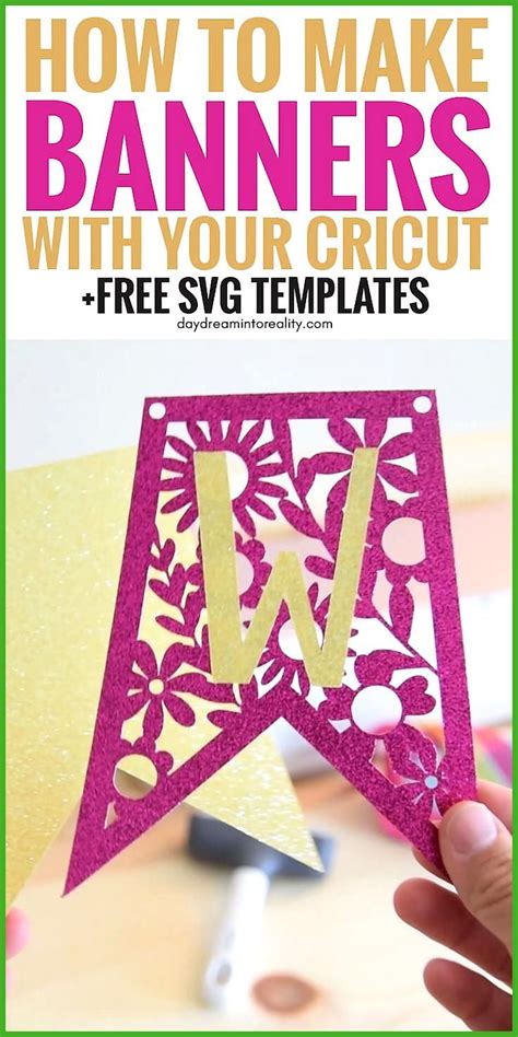 Make Stunning Banners With Your Cricut Free Svg Templates Hi Everyone