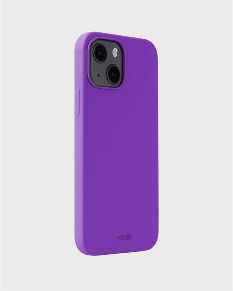 Phone Case Silicone Bright Purple Iphone 13 Holdit