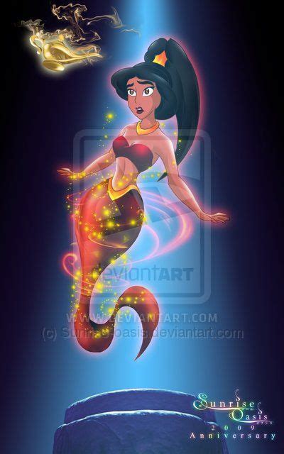 Jasmine As Jafar As A Genie Drawing By Sunrise Oasis