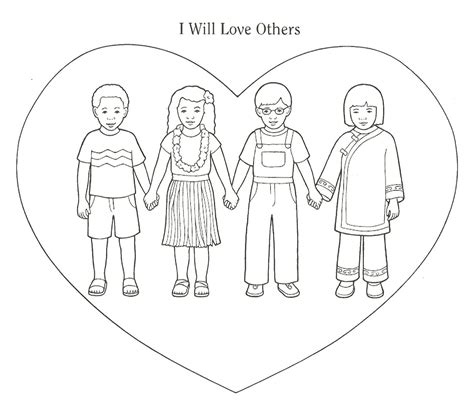 Love Your Neighbor As Yourself Coloring Pages Matthew 2237 39 Kiddos