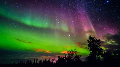 Aurora borealis, northern lights in Yellowknife, Canada | Windows 10 ...