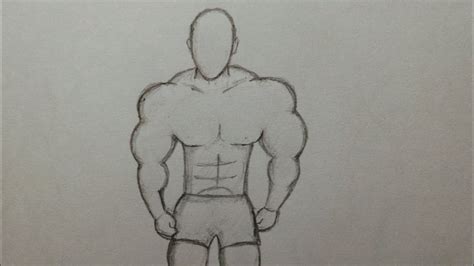 Muscular Man Drawing