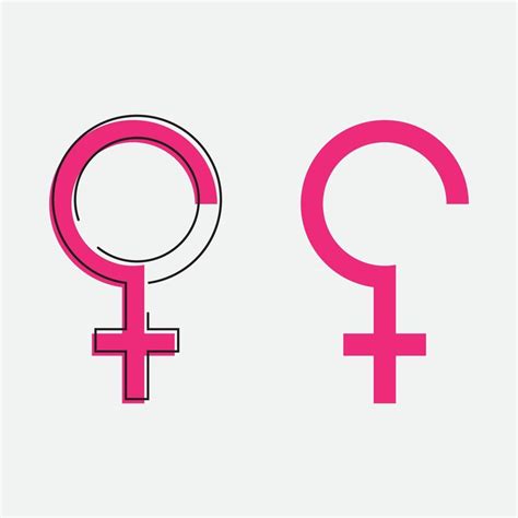 Gender Symbol Logo Of Sex And Equality Of Males And Females Vector Illustration 2581762 Vector