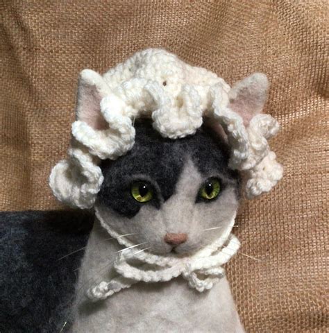 Colonial Cap Colonial Cat Hat Hats For Cats Cat Hats Etsy