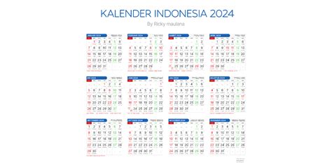 Kalender 2024 Lengkap Dengan Tanggal Mereka Dan Libur