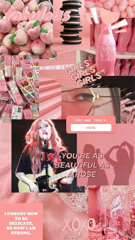 Pink Aesthetic Background Collage Aesthetic Pink Collage Pc