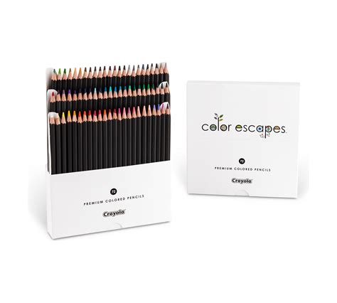 Color Escapes Premium 72 Ct Colored Pencils Crayola