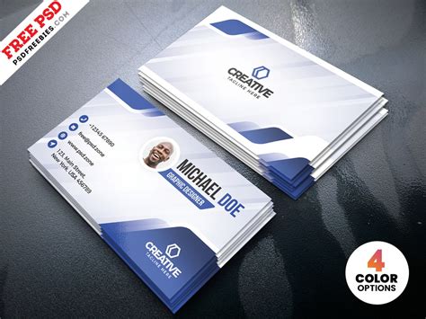 Maybe you would like to learn more about one of these? Creative Business Card Designs Free PSD by PSD Freebies on ...
