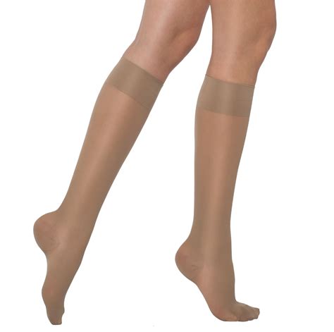 Healthweir Graduated Compression Knee Highs 15 20 Mmhg Sheer Stockings