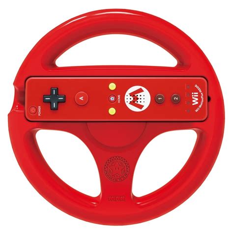 Koop Hori Mario Kart 8 Racing Wheel Mario Wii U Red Engels