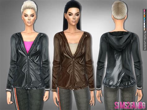 The Sims Resource 227 Athletic Jacket With Top By Sims2fanbg Sims