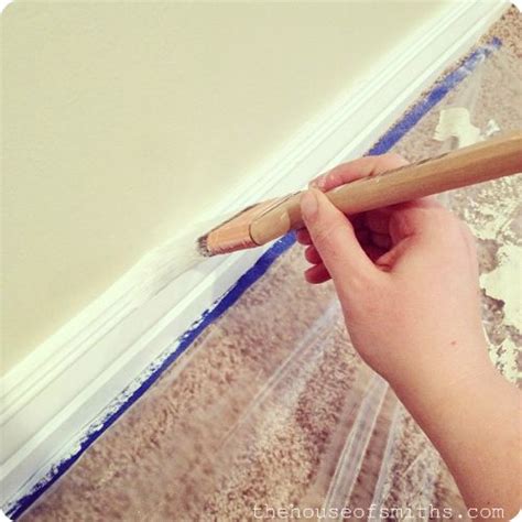Project Basement Makeover The Best Way To Paint Baseboards Painting