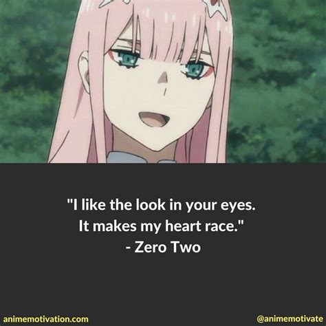 Zero Two Quotes Darling Quotes Anime Quotes Inspirational Anime Quotes