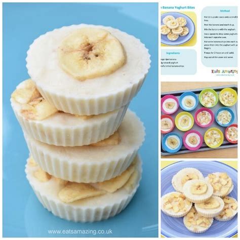 Frozen meals for diabetics in the uk : Frozen Banana Yogurt Bites - really easy recipe for kids for a yummy healthy snack with just 3 ...