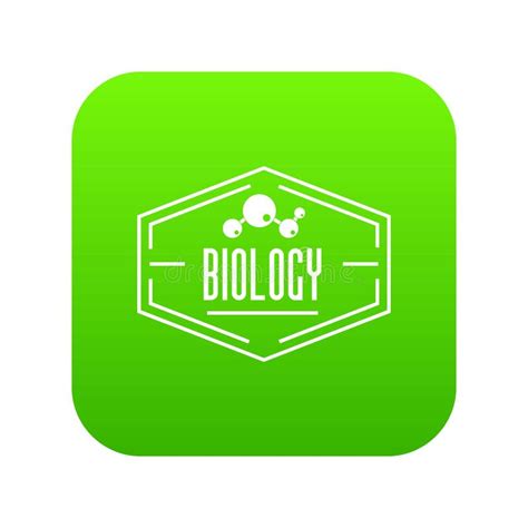 Biology Icon Green Vector Stock Vector Illustration Of Gray 127036382