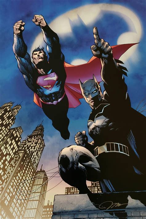 Heroes Unite Dc Comics Art By Jim Lee Batman And Superman Superman