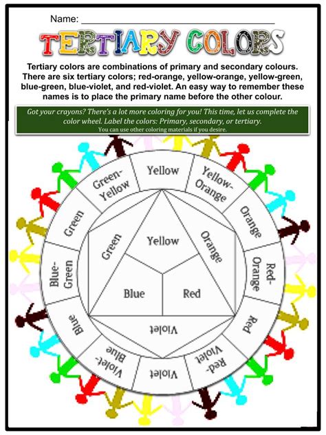 Colors Facts Worksheets Colorful Colors And Psychology Of Colors For Kids