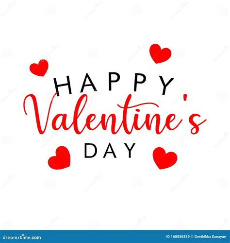 Happy Valentine Day Concept Icon And Signssymbol For Decorations