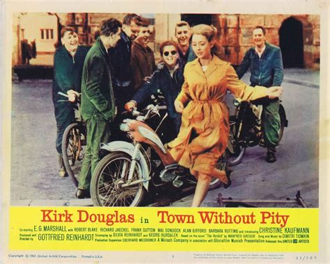 Town Without Pity Vintage Movie Lobby Card Kirk Douglas Christine