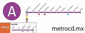 Línea A Metro CDMX - Línea Morada del Metro de la Ciudad de México 🚆