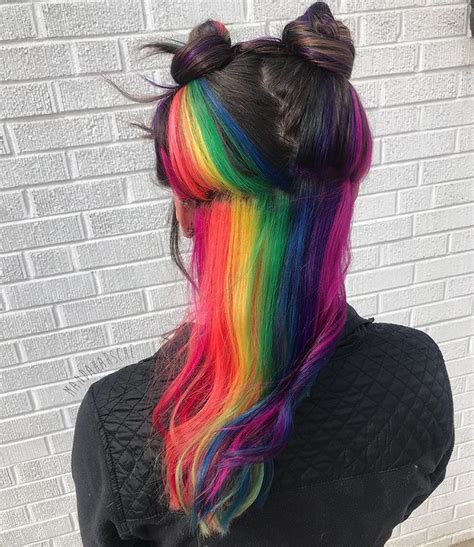 This Hidden Rainbow Is So Cute And Looks Fantastic When Put In An Updo
