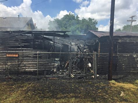 Video Shed Fire Puts Off Heavy Flames Black Smoke Guthrie News Page