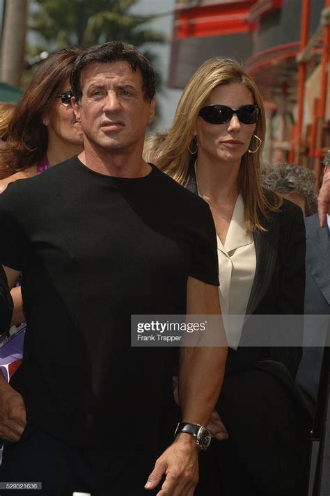 Guest Speaker Sylvester Stallone With His Wife Jennifer At The Star