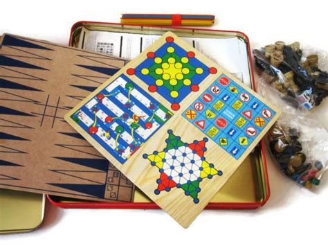 Vintage Game Box 15 Board Games In One Box 1970s Etsy Vintage