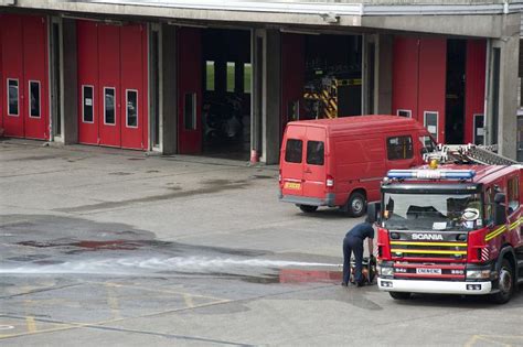 Free Image Of Fire Station Courtyard