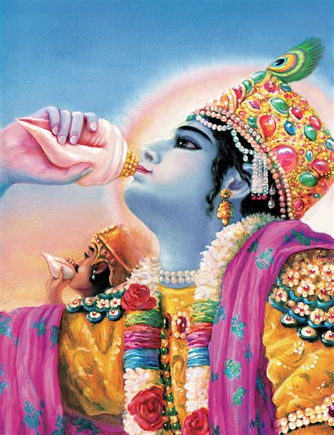 Bhagavad Gita Krishna And Arjuna Sounded Their Transcendental