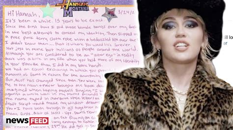 Miley Cyrus Pens Heartfelt Letter To Hannah Montana Fans For 15th Anniversary 997 Djx