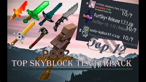 Top 3 Skyblock Texturepacks Hypixel Skyblock Youtube