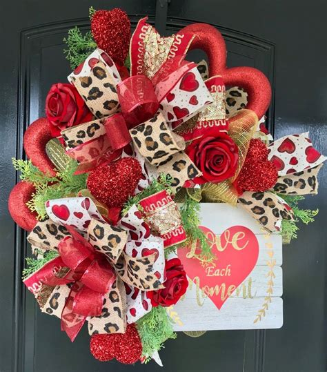 make a fun and funky valentine s day wreath for your front door diy valentines day wreath