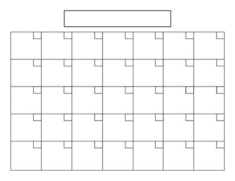 Free Blank Calendar Grid Printable Example Calendar Printable