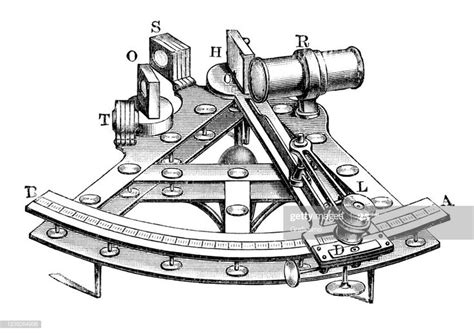navigational instrument sextant illustration 1897 original edition