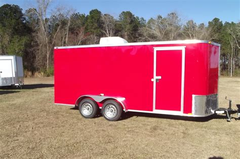 Colonys 7x16 Red Vending Cargo Trailer 705 Xtra Tuff Trailers