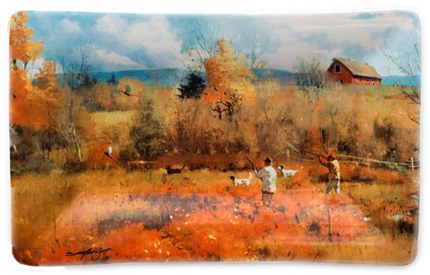 Download Hd Brett Smith Sporting Art Autumn Pheasants Platter