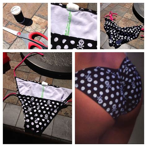 Just Made My Old Bikini Bottoms Scrunch Butt So Easy Diy Clothes