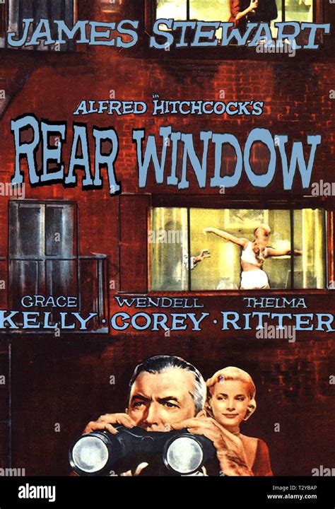 James Stewart Grace Kelly Poster Rear Window 1954 Stock Photo Alamy