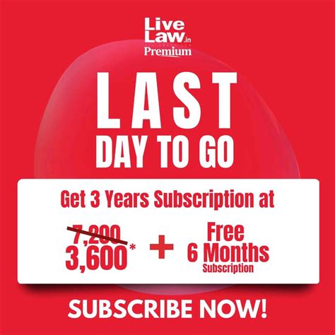 Livelaw On Linkedin Dont Miss Out On Our Exclusive Offer Which Ends