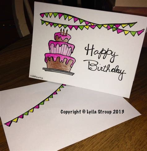 Maybe you would like to learn more about one of these? Envelope doodle ideas birthday | Birthday card drawing, Birthday card craft, Birthday doodle
