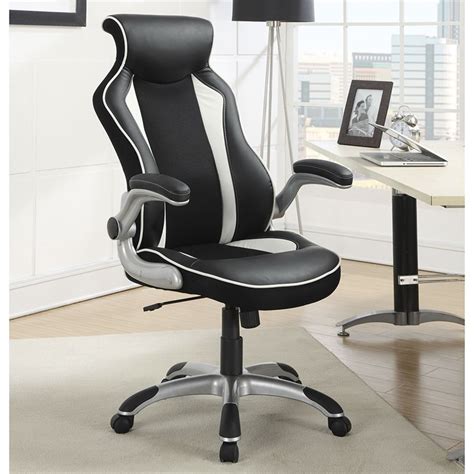 Coaster Ergonomic Faux Leather Swivel Office Chair In
