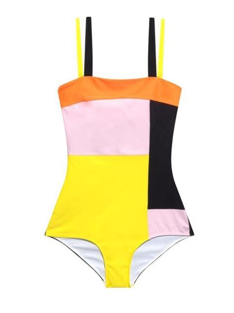 Buy One These One Piece Swimsuits For Summer 2020 Colorblock Swimsuit