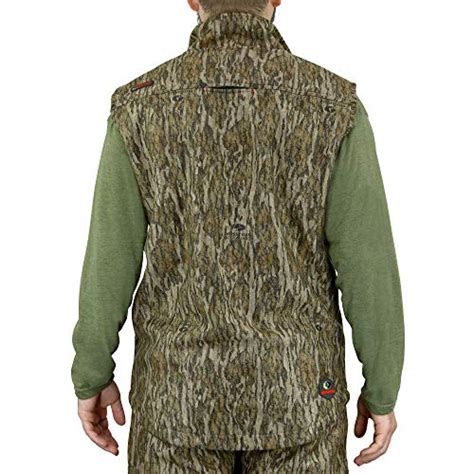 Mossy Oak Mens Standard Camo Sherpa 20 Fleece Lined Hunting Vest