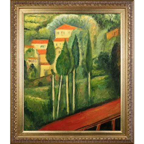 Amedeo Modigliani Landscape Southern France Hand Painted Framed